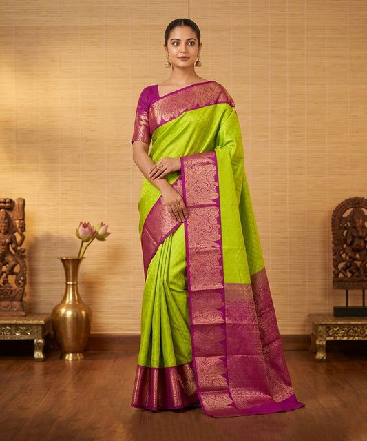 Green Pure Touch Silk Saree