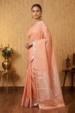 Pastel Chocolate Pure Touch Silk Saree