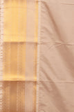 Blue and cream semi silk saree