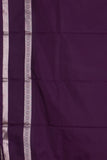 Golden marguerite yellow And Purple Semi Silk Saree