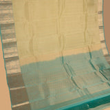 Pastel Green and Persian green Pure Touch silk saree