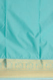 Orchid purple and Pastel blue kanchi semi silk saree