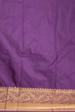 Peacock blue and True purple kanchi soft silk saree