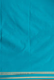 Dusky Rose and Rama Blue soft silk saree