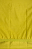Peach and Chartreuse green soft silk saree
