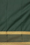 Rose Pink and Bottle green Korvai semi silk saree