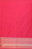 Black and Rani pink vairaoosi semi silk saree