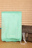 Mint Green Borderless Pure Touch silk saree