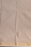 Olive yellow and cloud grey semi silk saree