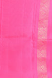 Shocking pink borderless pure touch silk saree