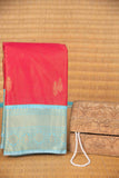 Rani pink and baby blue vairaoosi semi silk saree