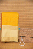 Canary yellow veldhari semi silk saree
