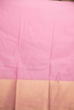 Aqua blue and baby pink brocade semi silk saree