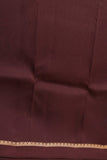 Aegean blue and brown pure touch silk saree