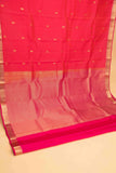 Orange soda and pink pure touch silk saree