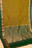 Moong dal and green aayiram butta pure touch silk saree