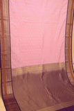 Baby pink soft silk saree