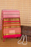 Pink veldhari kanchi cotton saree