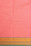 Pink and green kanchi cotton saree