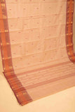 Cream kanchi cotton saree