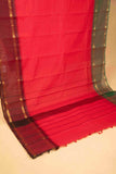 Red ganga jamuna kanchi cotton saree