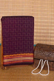 Purple kanchi cotton saree