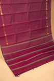 Purple muthu kattam kanchi cotton saree
