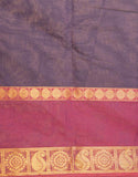 Navyblue vanasingaram kanchi cotton saree