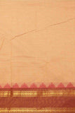 Beige and brown kanchi cotton saree
