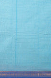 Blue korvai kanchi cotton saree