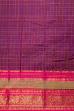 Purple traditional kanchi cotton saree