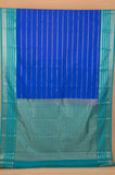 Royal blue veldhari semi silk saree