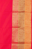 Pastel Blue Small Border Semi Soft Silk Saree