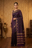 Dual Tone Purple Pure Touch silk saree