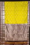 Green and Chocolate Pure Touch Silk Saree