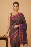Navyblue vanasingaram kanchi cotton saree