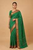 Green ayiram butta kanchi cotton saree