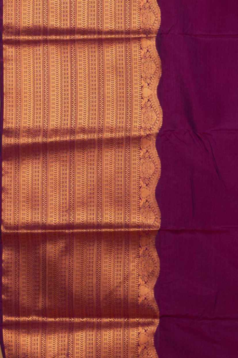 Pink and Purple Semi Silk Saree