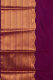 Pink and Purple Semi Silk Saree