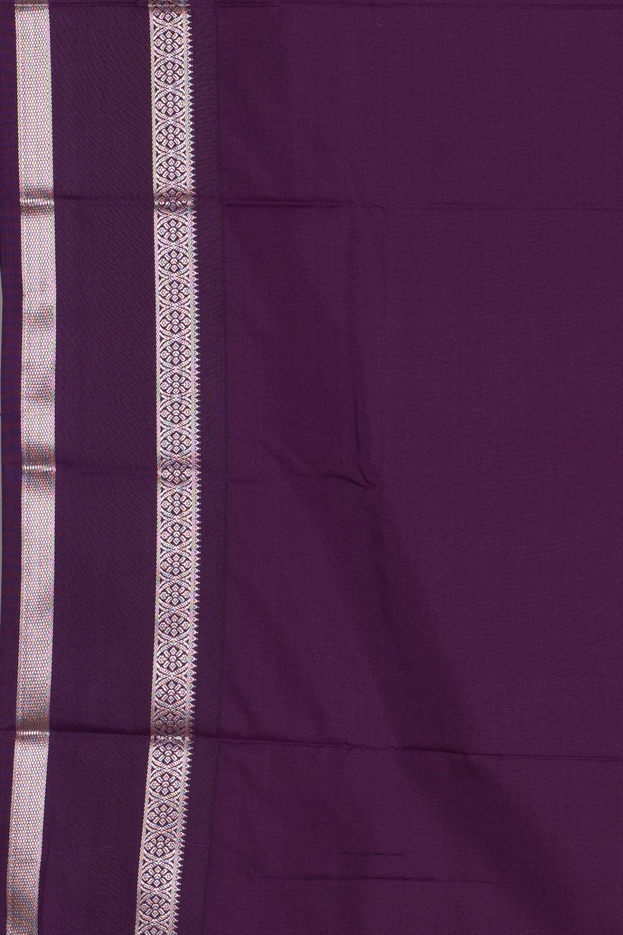 Green and Purple semi silk saree