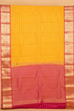 Yellow and pink veldhari pure touch silk saree