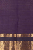 Rust and blue pure touch silk saree