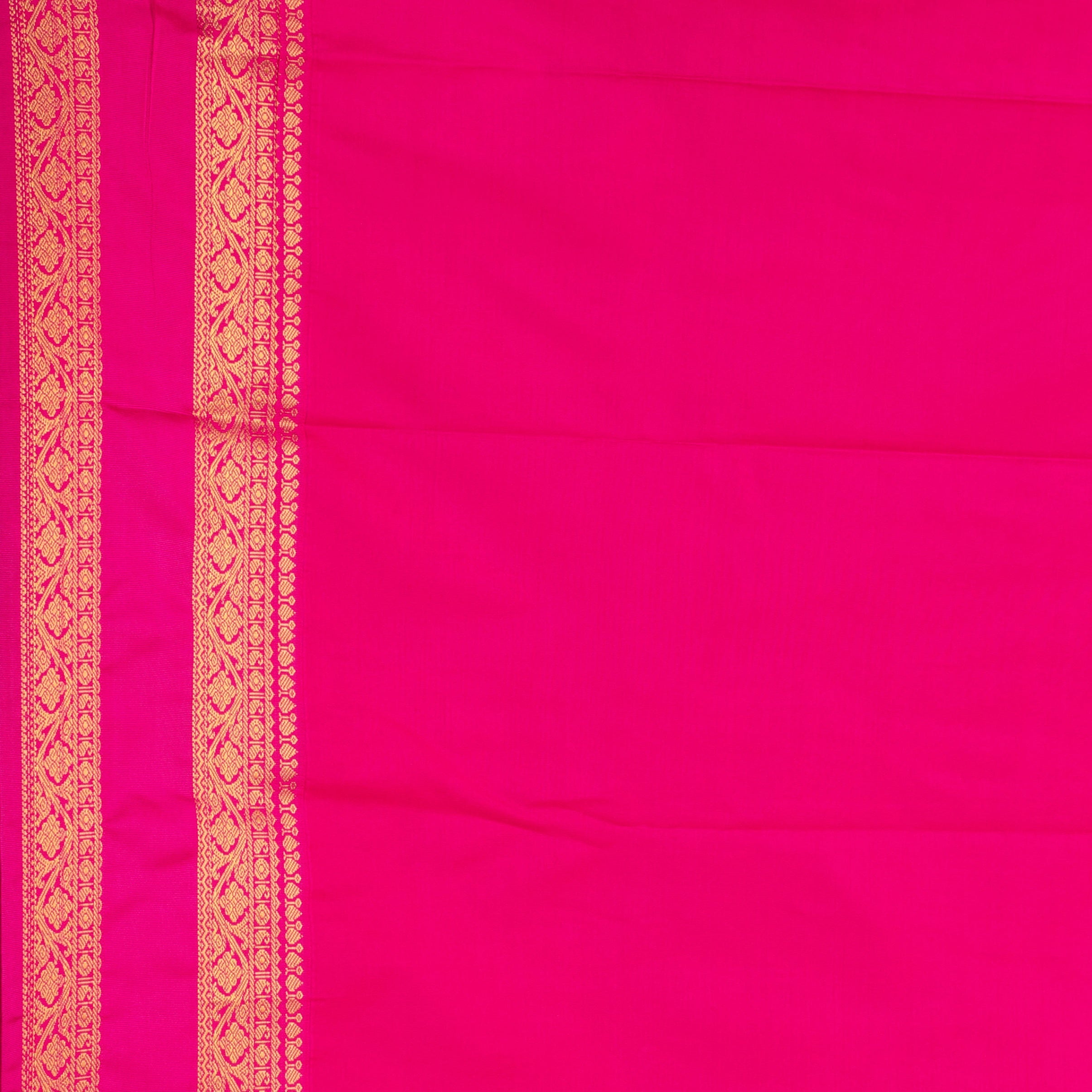Paynes Grey and Rani pink soft silk saree