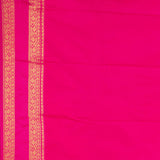 Paynes Grey and Rani pink soft silk saree