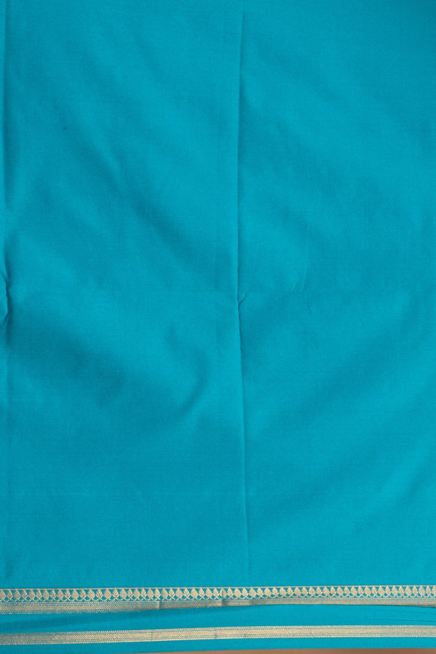 Dusky Rose and Rama Blue soft silk saree