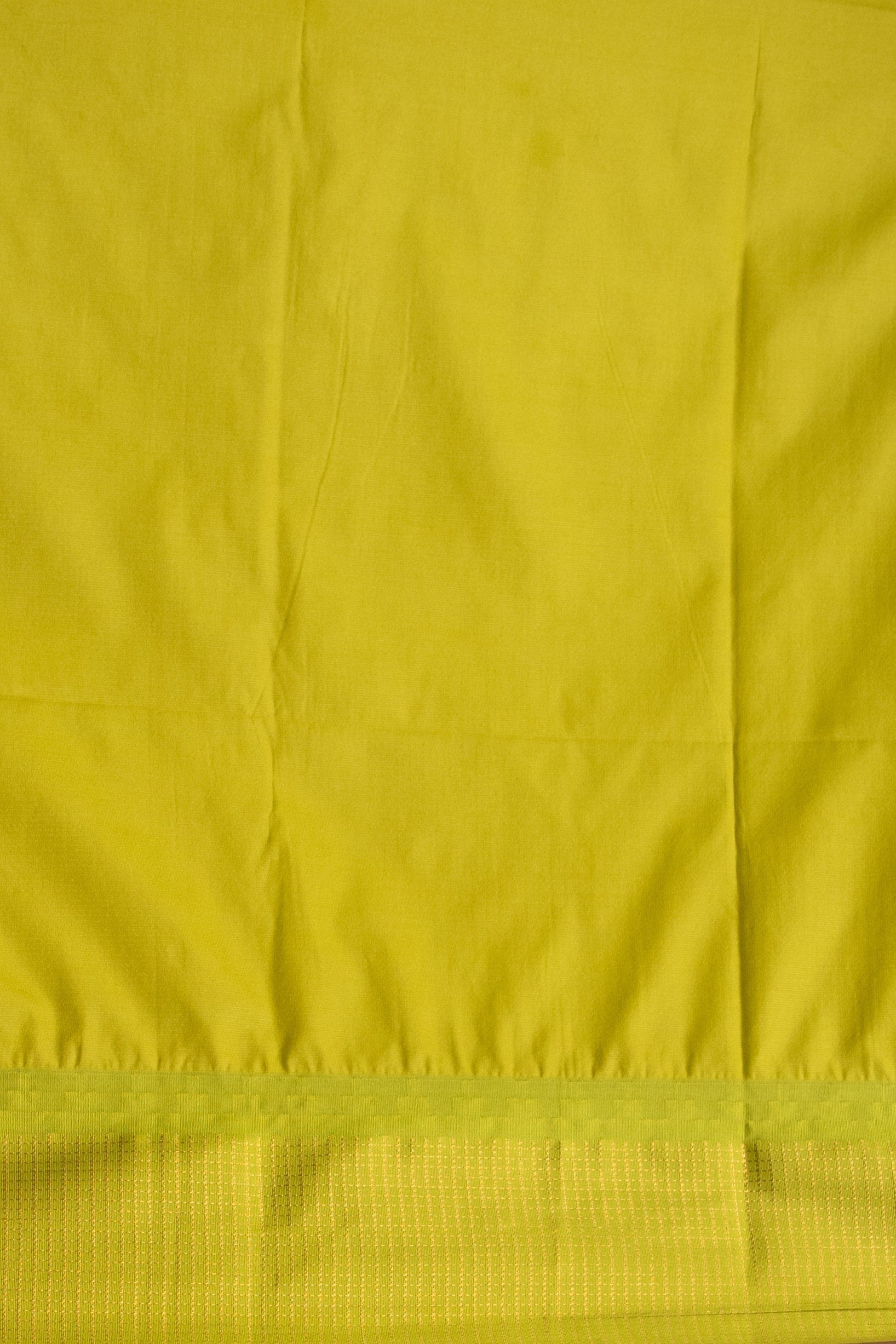 Peach and Chartreuse green soft silk saree