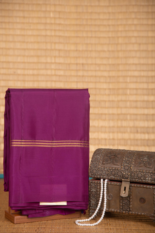 French violet pure touch silk saree