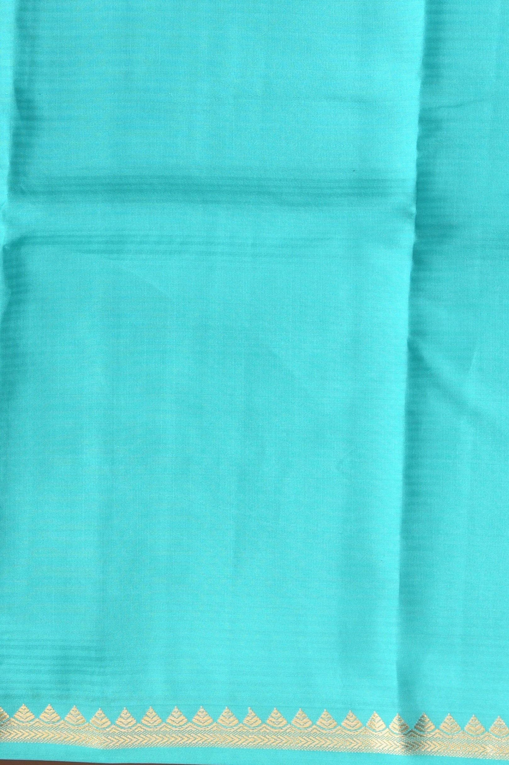 Ruby pink and turquoise pure touch silk saree