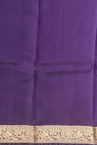Columbia blue and purple pure touch silk saree