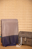 Harbor grey and blue pure touch silk saree